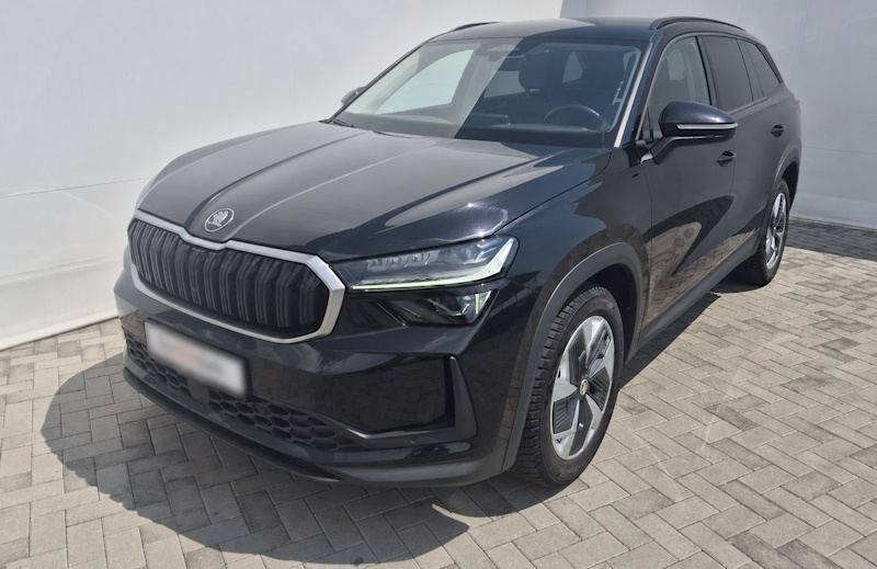 The green Skoda Kodiaq purchased by Maaike and Jeroen